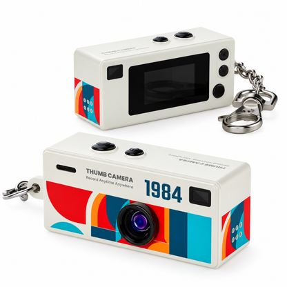 Mini Keychain Camera 1080P with Screen and Flash