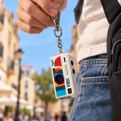 Mini Keychain Camera 1080P with Screen and Flash