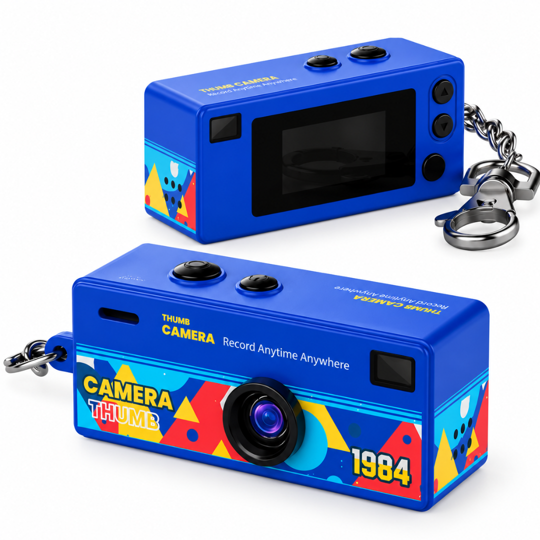 Mini Keychain Camera 1080P with Screen and Flash